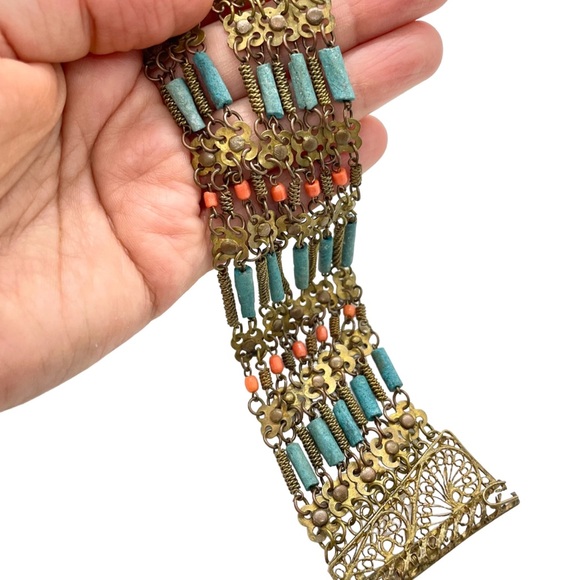 Vintage Egyptian Revival Bracelet - Picture 4 of 5